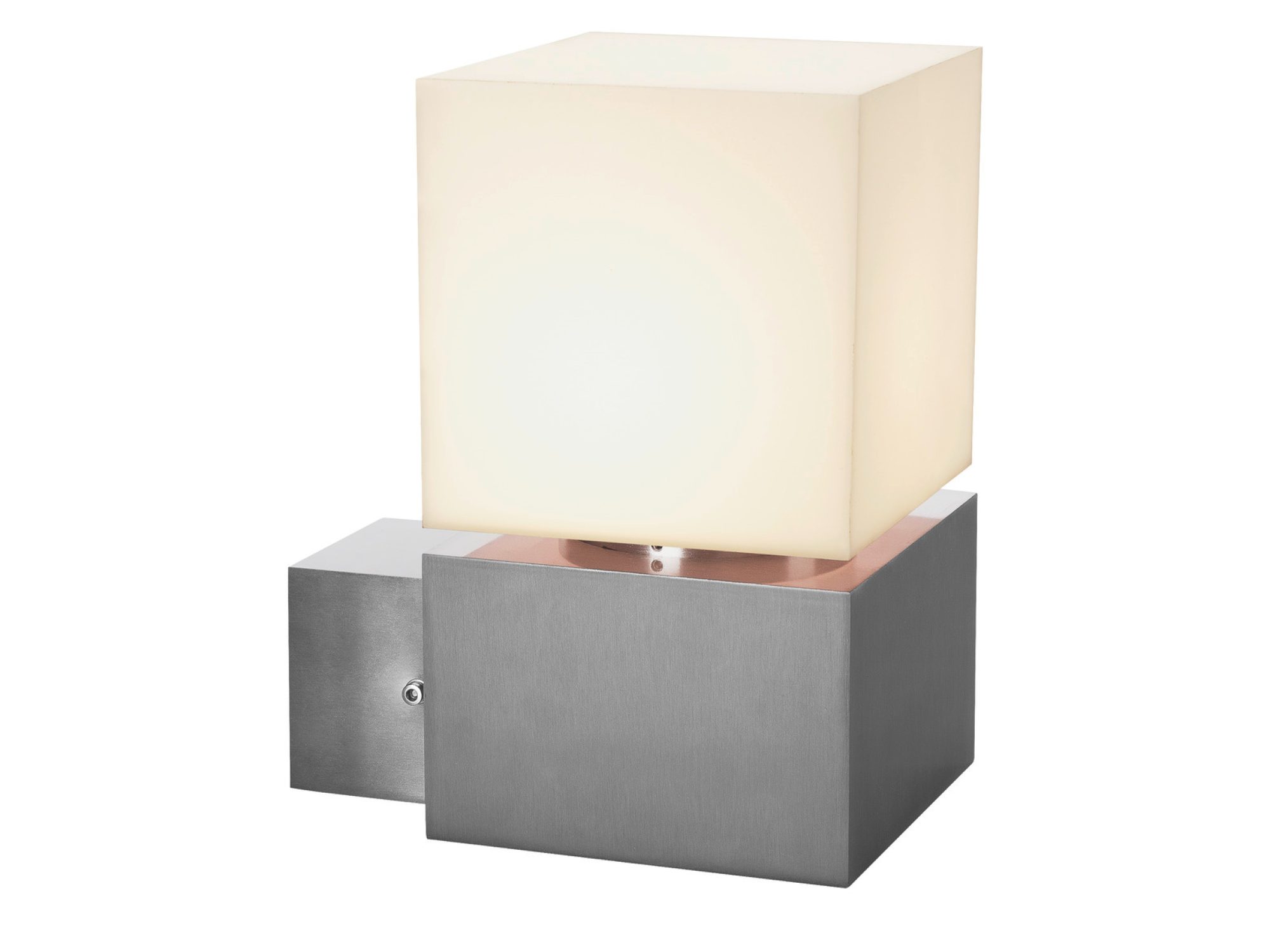 Kinkiet Square Wall E27 ze stali nierdzewnej, drugie ujęcie