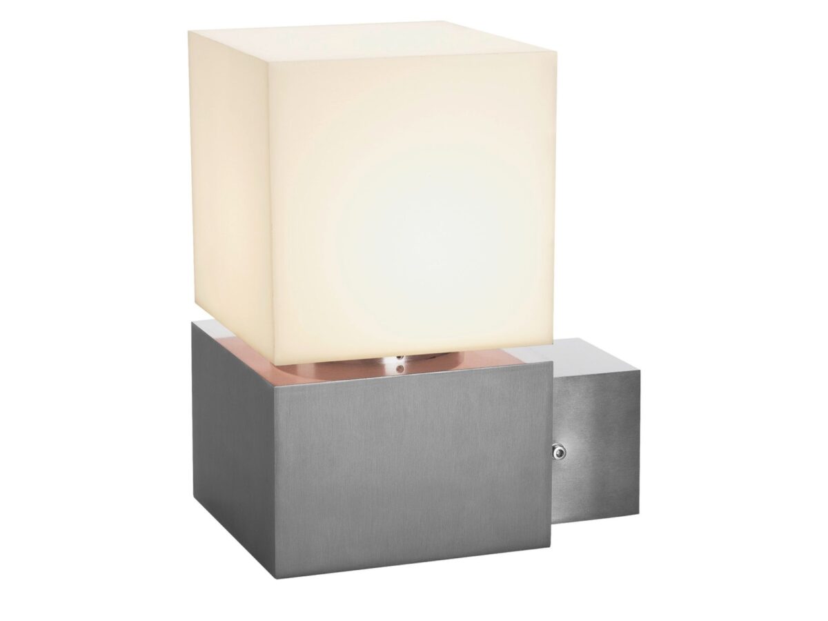Kinkiet zewnętrzny Square Wall E27 IP44 stal nierdzewna