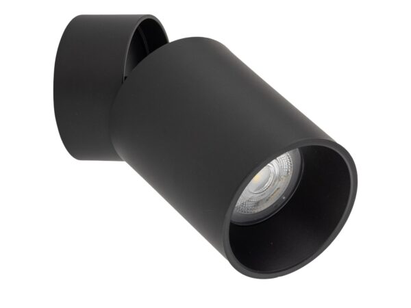 Czarny kinkiet Top Downlight z cylindrycznym reflektorem GU10