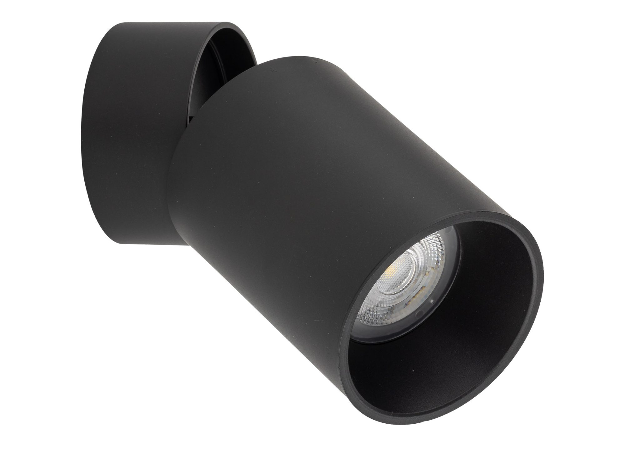 Czarny kinkiet Top Downlight z cylindrycznym reflektorem