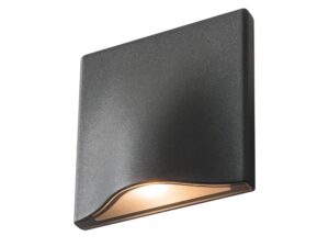 Miniaturka 1 - Kinkiet Vilua S WL LED antracytowy, ujęcie od dołu z dolnym światłem