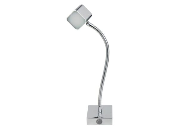 Chromowany kinkiet Virisina LED 4 W na giętkim wysięgniku