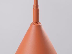 Miniaturka 100 - Kinkiet z włącznikiem Sorvella 61 cm ochra czerwona – detal mocowania klosza