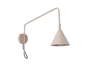 Miniaturka 28 - Kinkiet z włącznikiem Sorvella 61 cm taupe na białym tle