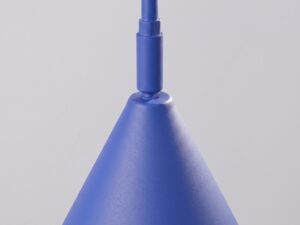Miniaturka 44 - Kinkiet z włącznikiem Sorvella 61 cm ultramaryna – detal mocowania klosza