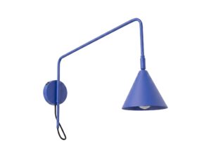 Miniaturka 41 - Kinkiet z włącznikiem Sorvella 61 cm ultramaryna na białym tle
