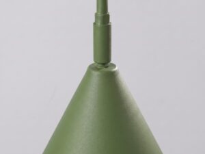 Miniaturka 92 - Kinkiet z włącznikiem Sorvella 61 cm zielony oliwkowy – detal mocowania klosza