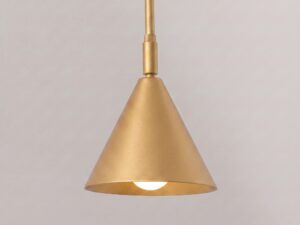 Miniaturka 80 - Kinkiet z włącznikiem Sorvella 61 cm złoty – detal klosza