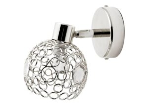 Miniaturka 3 - Kinkiet Zeleda chromowany z przezroczystymi kryształkami