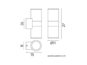 Miniaturka 3 - Kinkiet zewnętrzny ADELA 7001 BL – zdjęcie 4