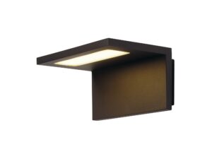 Miniaturka 1 - Antracytowy kinkiet zewnętrzny Angolux Wall LED 3000 K na białym tle