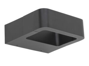 Miniaturka 2 - Kinkiet zewnętrzny Arius LED 10 W w kolorze szarym, IP54 na białym tle