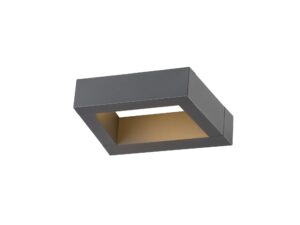 Miniaturka 3 - Antracytowa oprawa ścienna Bookat LED, widok trzech czwartych