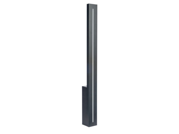 Kinkiet zewnętrzny LED LANGER LGD-610 – cała czarna oprawa