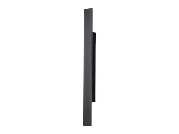 Czarny smukły kinkiet zewnętrzny LED Astarela 60 cm na białym tle