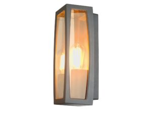 Miniaturka 1 - Kinkiet Meridian Box 2 w antracycie, ujęcie z boku