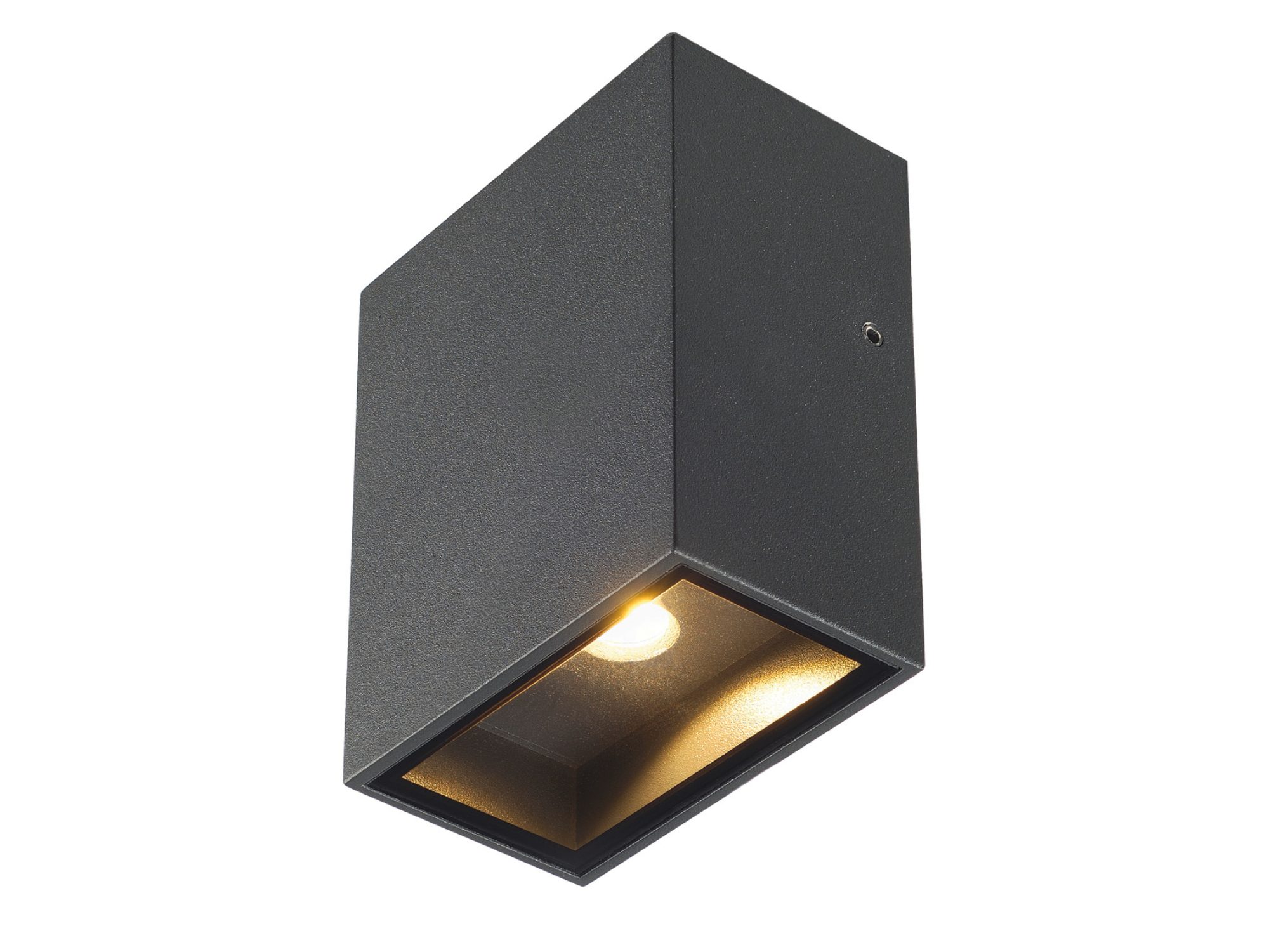 Antracytowy kinkiet Quad 1 XL LED ze światłem skierowanym w dół