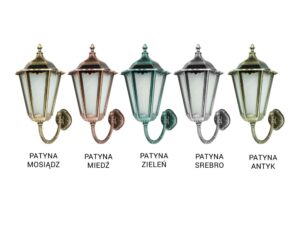 Miniaturka 2 - Kinkiet zewnętrzny RETRO MAXI K 3012/1/BD G – pełna sylwetka na jasnym tle