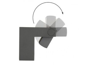Miniaturka 2 - Kinkiet zewnętrzny ROTA RT-K100 – detal aluminiowej obudowy