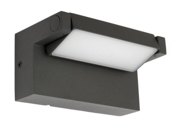 Kinkiet zewnętrzny ROTA RT-K100 w ciemnym popielu – widok z przodu