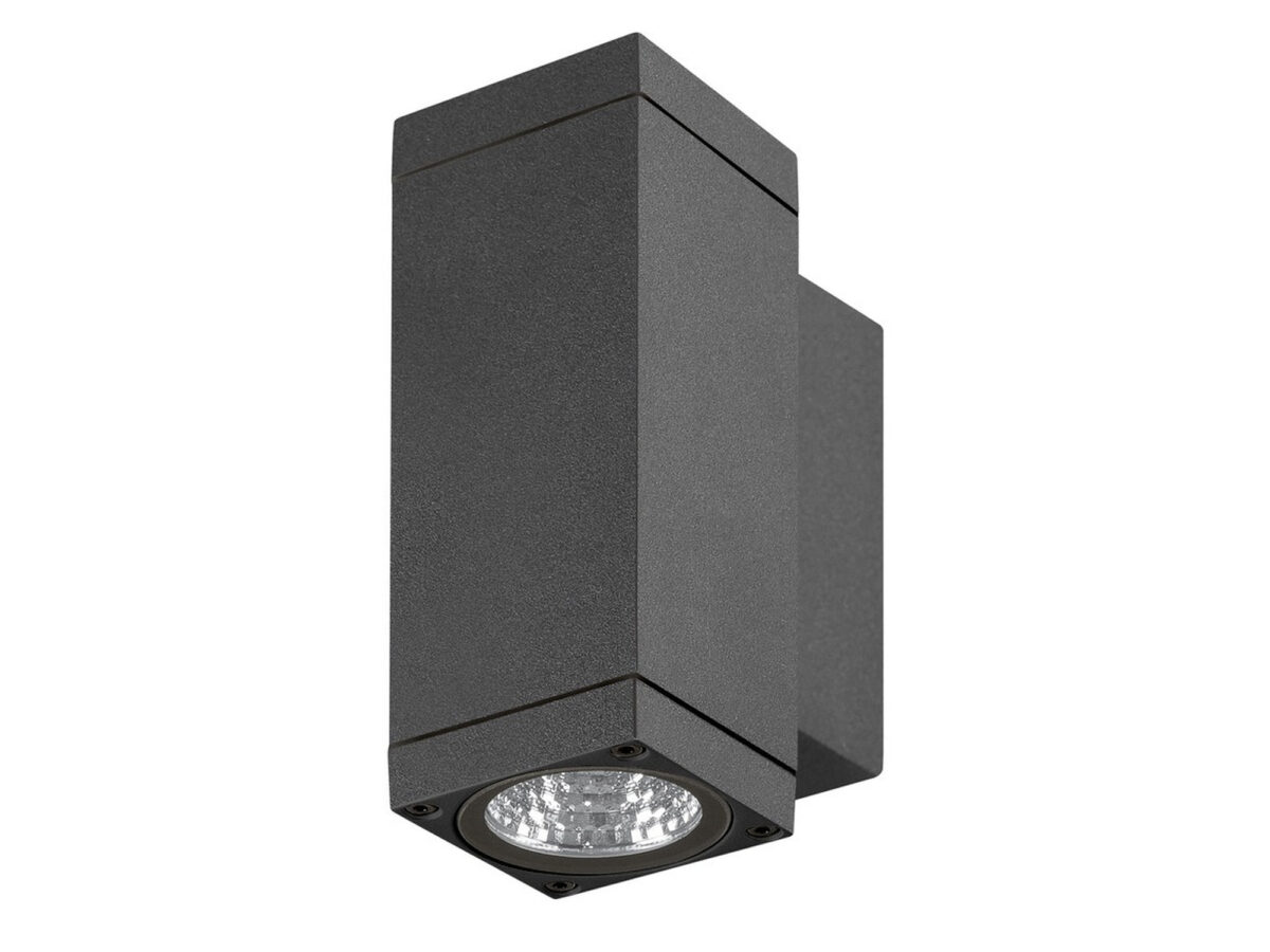Kinkiet zewnętrzny Theo Pro S LED DALI IP65 6,5 cm antracyt/biały