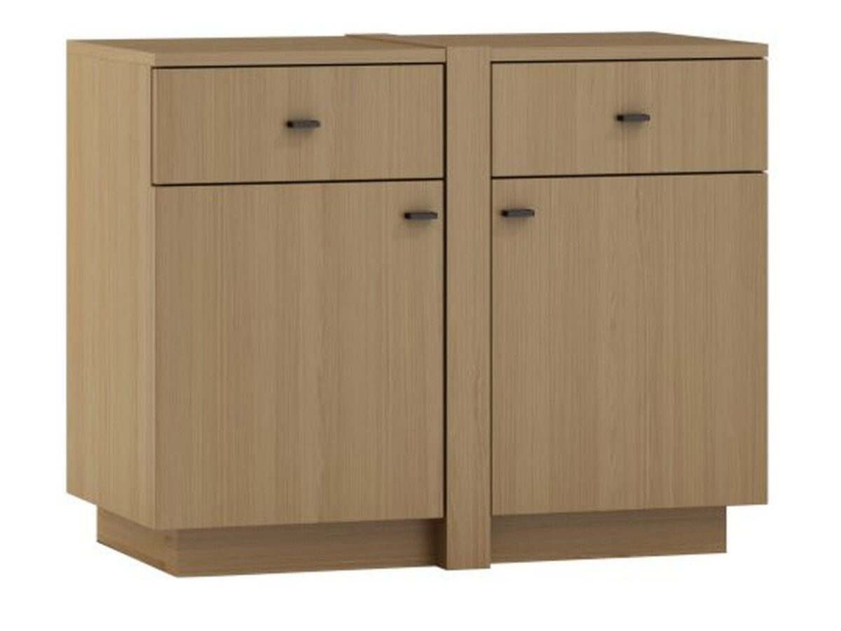 Komoda dwudrzwiowa z 2 szufladami Katvero 100 cm