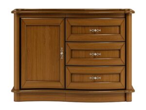 Miniaturka 5 - Komoda Caren C19 na białym tle – widok z przodu