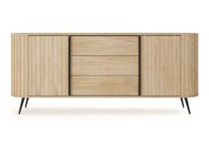 Miniaturka 5 - Komoda Credano 196 cm dąb Cremona – pełny widok z przodu