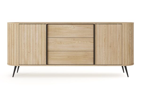 Komoda Credano 196 cm dąb Cremona – pełny widok z przodu