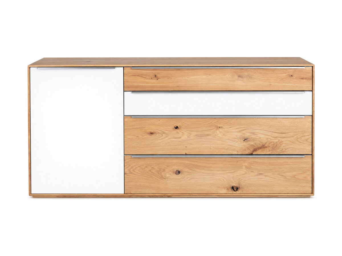 Komoda dębowa Belverde z szufladami 183 cm