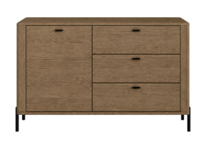 Miniaturka 3 - Komoda dębowa Velmoro 145 cm dąb dymiony – zdjęcie 4