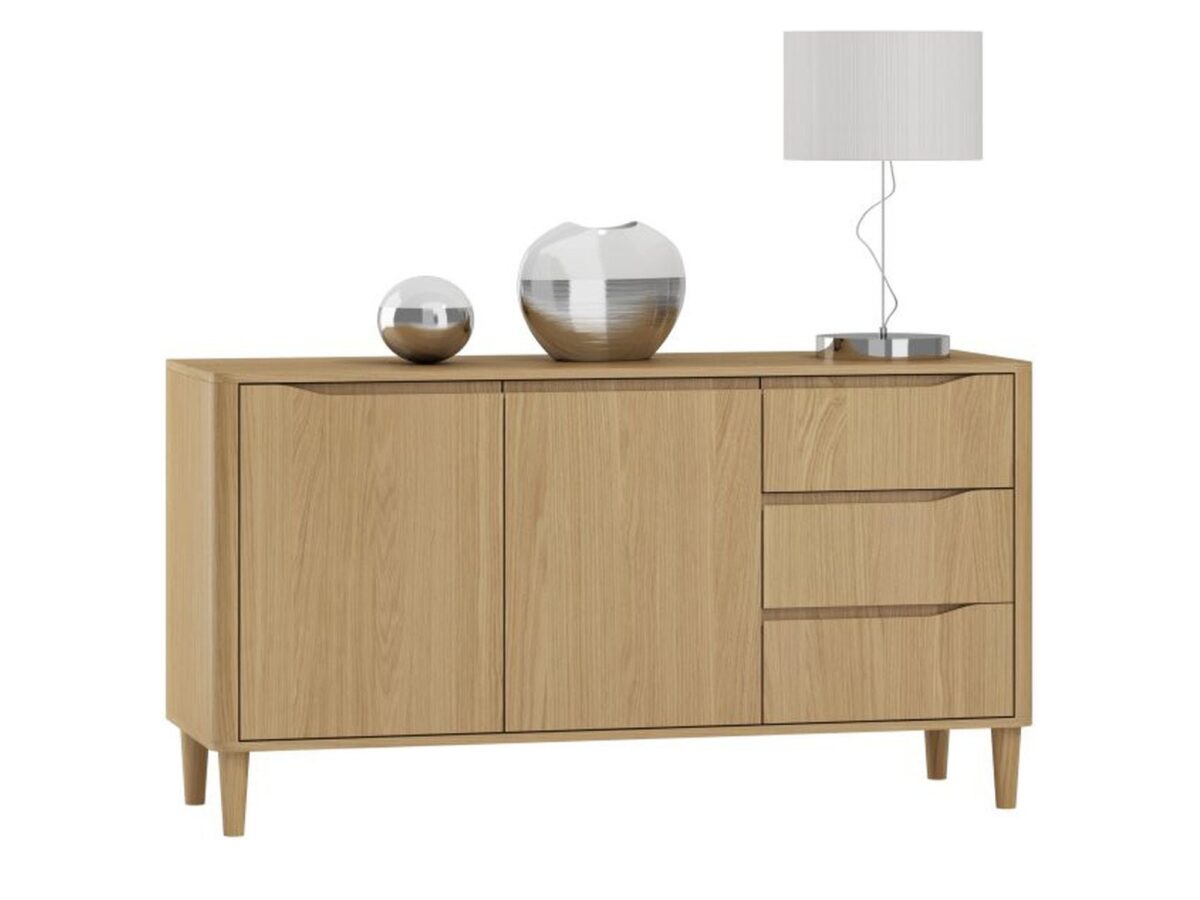 Komoda dwudrzwiowa z 3 szufladami Verlina 150 cm