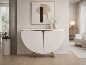 Miniaturka 3 - Komoda Eleganza w jasnym salonie z obrazem – aranżacja