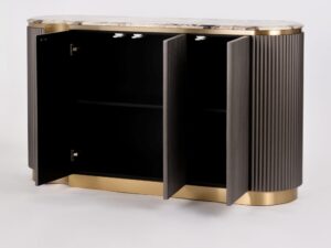 Miniaturka 2 - Komoda Eleganza z otwartymi drzwiami i półkami