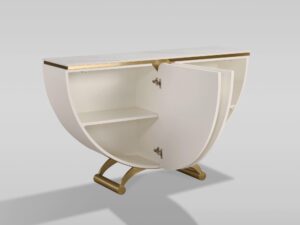 Miniaturka 2 - Komoda Eleganza z otwartymi drzwiami – wnętrze półek