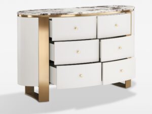 Miniaturka 3 - Komoda Eleganza sześć otwartych szuflad – wnętrze