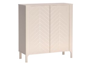 Miniaturka 1 - Komoda Fenita 103 cm kaszmir z dwoma frontami we wzór jodełki