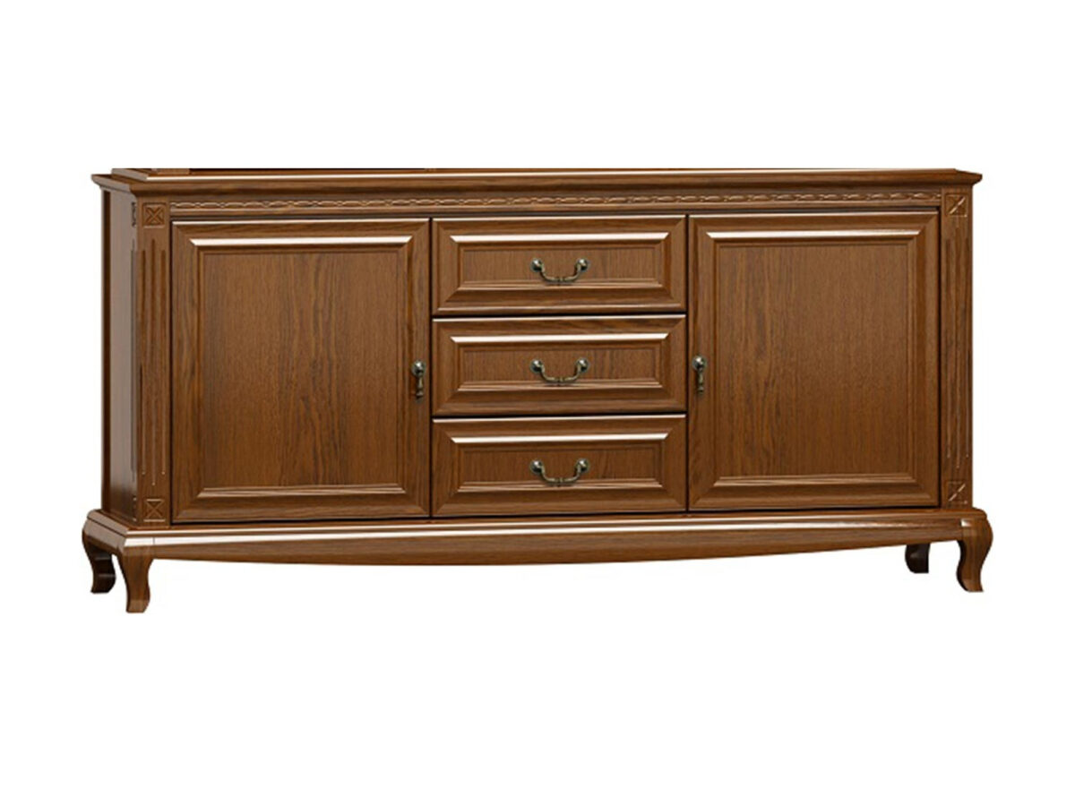 Komoda Kashmir R19 170 cm z 2 drzwiami i 3 szufladami, orzech włoski