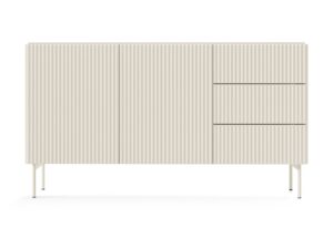 Miniaturka 6 - Komoda Kavessa 147 cm kaszmir – widok z przodu na białym tle