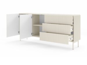 Miniaturka 2 - Komoda Kavessa 177 cm kaszmir – widok pod kątem