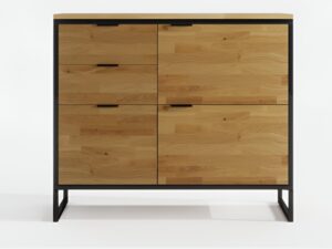 Miniaturka 1 - Komoda dębowa Kongaro 95 cm dąb naturalny