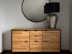 Miniaturka 4 - Komoda dębowa Kongaro 150 cm dąb naturalny – zdjęcie 5