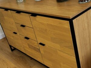 Miniaturka 8 - Komoda dębowa Kongaro 150 cm dąb naturalny – zdjęcie 9