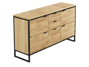 Miniaturka 7 - Komoda dębowa Kongaro 150 cm dąb naturalny – zdjęcie 8