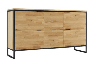Miniaturka 9 - Komoda dębowa Kongaro 150 cm dąb naturalny