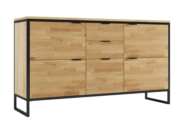 Komoda dębowa Kongaro 150 cm dąb naturalny