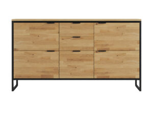 Miniaturka 6 - Komoda dębowa Kongaro 150 cm dąb naturalny – zdjęcie 7