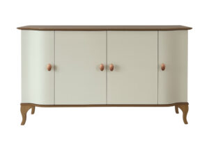 Miniaturka 9 - Komoda Madera DR05 w kolorze Off White na białym tle – widok z przodu