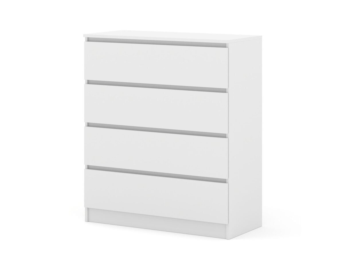Komoda Malvero 90 cm z 4 szufladami biały mat