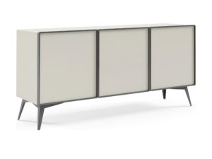 Miniaturka 3 - Komoda Mavella – korpus kaszmir, nóżki i uchwyty w kolorze czarny